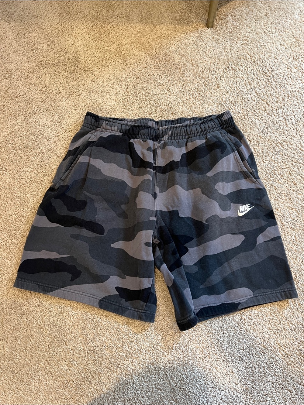Nike Black & Gray Camo Sport Shorts